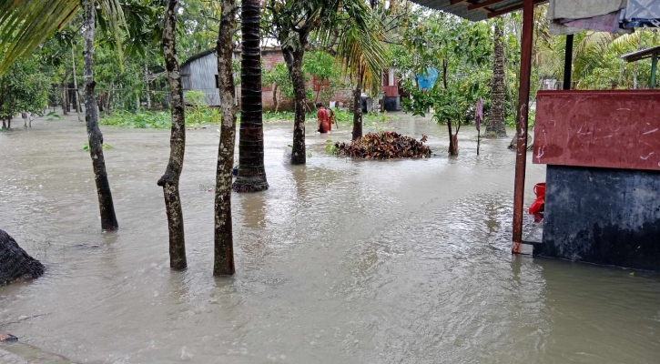 ঘূর্ণিঝড় রিমাল: ঝালকাঠির নিম্নাঞ্চল প্লাবিত 